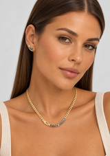 JULIAN LOVES LABRADORITE NECKLACE 5MM 16"