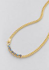 JULIAN LOVES LABRADORITE NECKLACE 5MM 16"