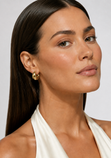 KANE DOME HALF HOOP EARRING
