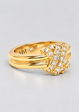 KNOT CROSSED RING