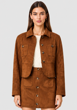 LANEY SUEDE TAILORED JACKET