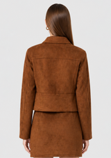 LANEY SUEDE TAILORED JACKET