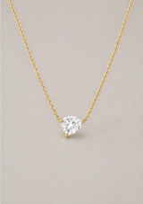 LOLA SOLITAIRE SIDEWAYS PEAR NECKLACE