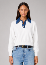 MAXIME KNIT COLLARED SWEATER