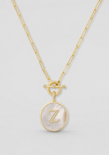BABY LOVE LETTERS MEDALLION NECKLACE