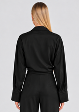 MIRELLE SATIN WRAP TOP