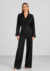 MIRELLE SATIN WRAP TOP