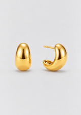 MAELLE DOME HALF HOOP EARRINGS