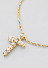 "OH SHE FANCY" SMALL CROSS PENDANT 15"