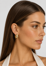 “OH SHE FANCY” SMOOTH & DIAMOND HOOPS