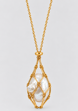 OLENA KEEPSAKE NET NECKLACE