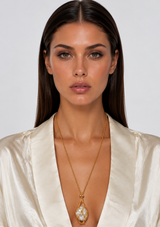 OLENA KEEPSAKE NET NECKLACE