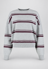OLLY STRIPED CREW SWEATER