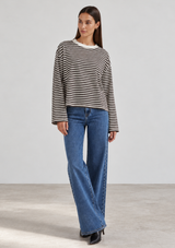 ORGANIC STRIPE LONG SLEEVE TEE