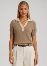 PERRINE KNIT POLO