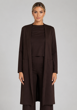 PONTE KNIT SMOKING JACKET