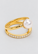 PERFECT PEARL STACKED RING