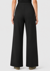 PINTUCK WIDE LEG PANTS