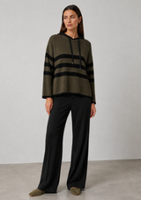 PINTUCK WIDE LEG PANTS