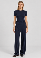 PONTE KNIT BARREL PANT