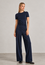 PONTE KNIT BARREL PANT