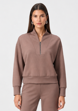SCUBA JERSEY BOXY SWEATSHIRT