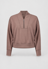 SCUBA JERSEY BOXY SWEATSHIRT