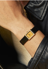 VIRGIL LIZARD EMBOSSED LEATHER WATCH