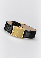 VIRGIL LIZARD EMBOSSED LEATHER WATCH