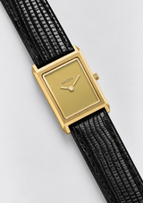 VIRGIL LIZARD EMBOSSED LEATHER WATCH