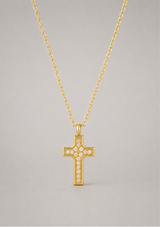 WYATT MINI CROSS PENDANT NECKLACE