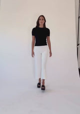 BLACK FITTED T-SHIRT
