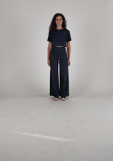 PONTE KNIT STANDARD WIDE LEG PANT