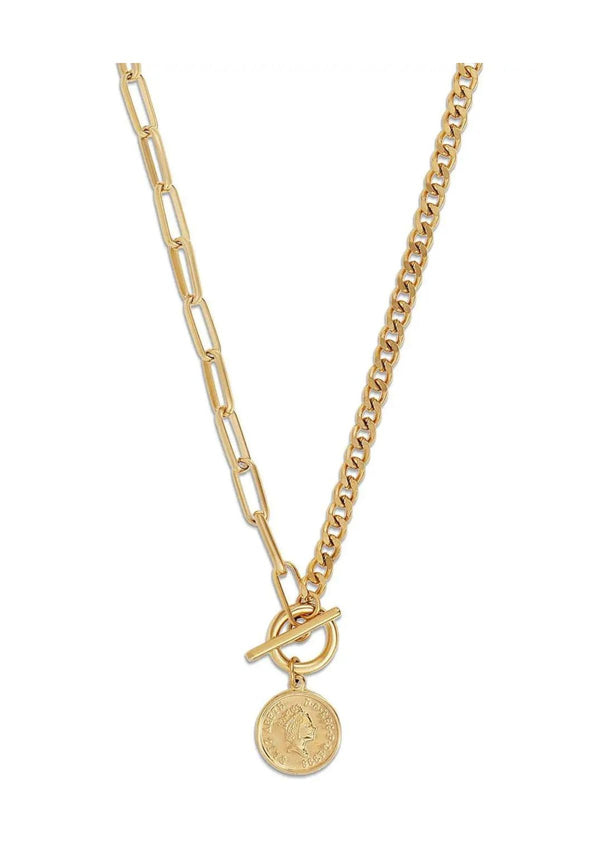 STACIE TOGGLE COIN NECKLACE