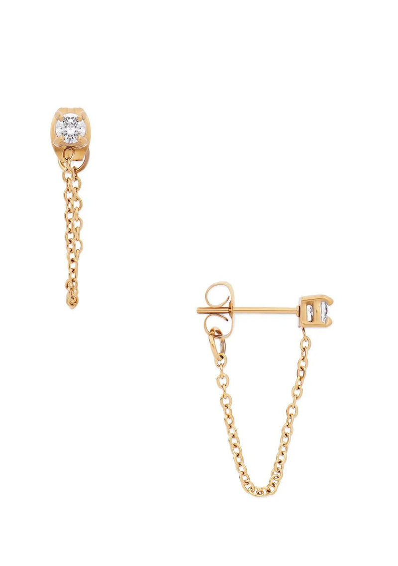 SLOAN CHAIN STUD EARRING
